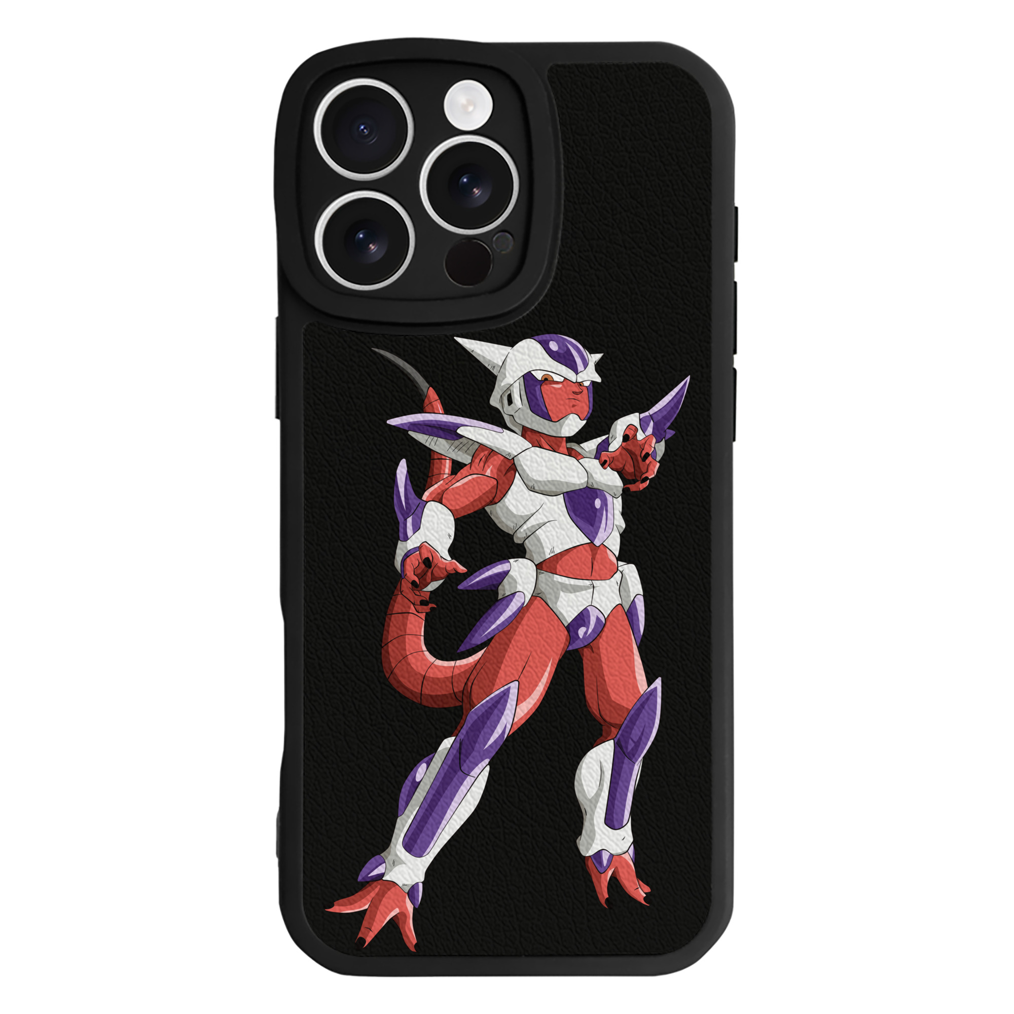（画像用） ドラゴンボール フリーザ DRAGON BALL Frieza 【iPhone 16シリーズ対応】シリコンスマホケース（レザー調） 材質：シリコン